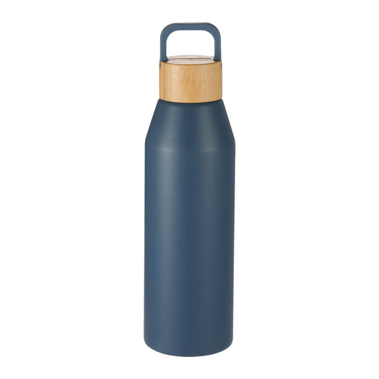 Aspen 24 oz Recycled Bottle with FSC® Bamboo Lid - Nightfall Blue