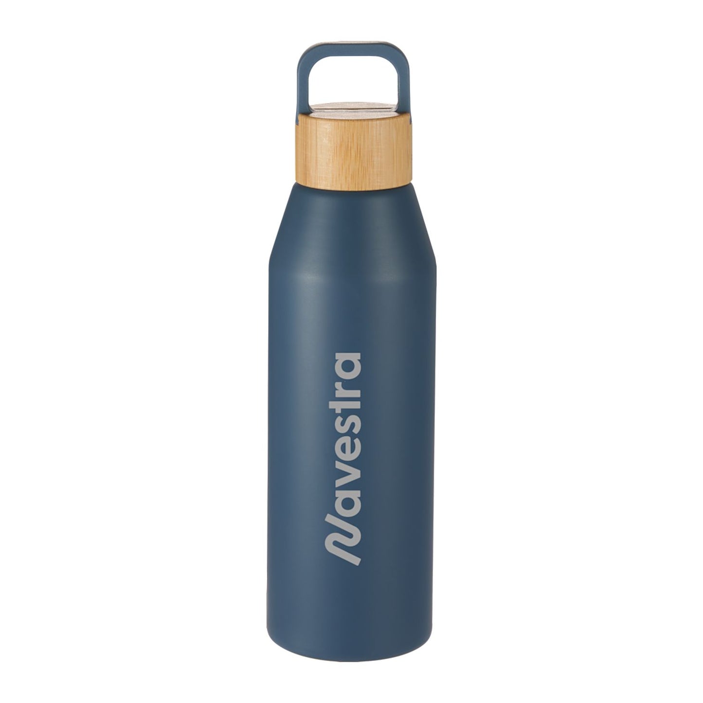 Aspen 24 oz Recycled Bottle with FSC® Bamboo Lid - Nightfall Blue