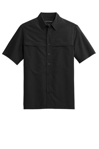 Port Authority® Short Sleeve UV Daybreak Shirt - Deep Black