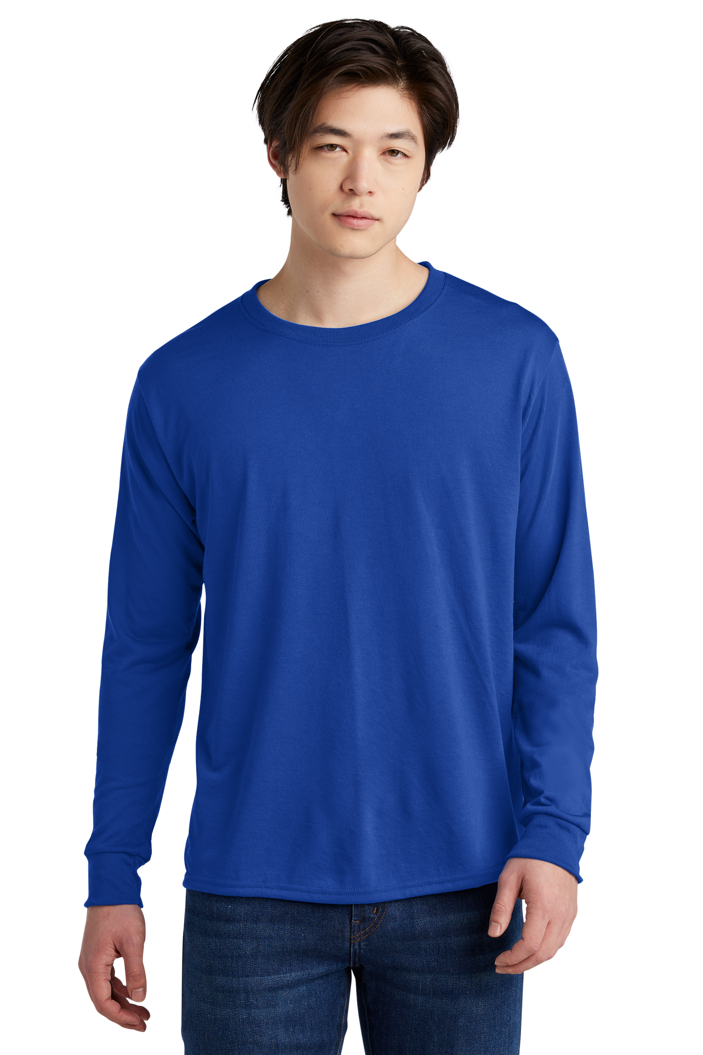 Jerzees® Dri-Power® 100% Polyester Long Sleeve T-Shirt - Royal