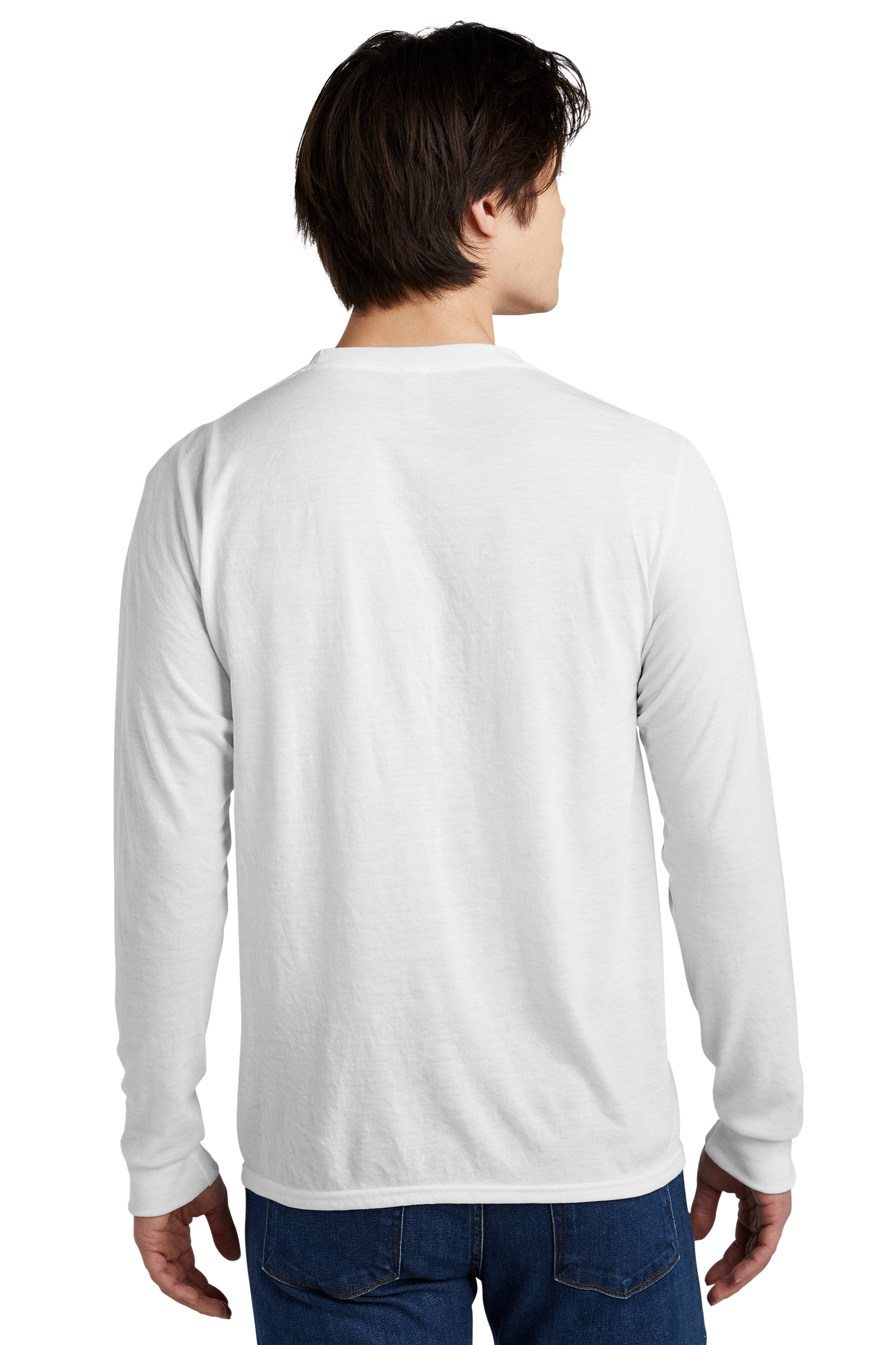 Jerzees® Dri-Power® 100% Polyester Long Sleeve T-Shirt - White