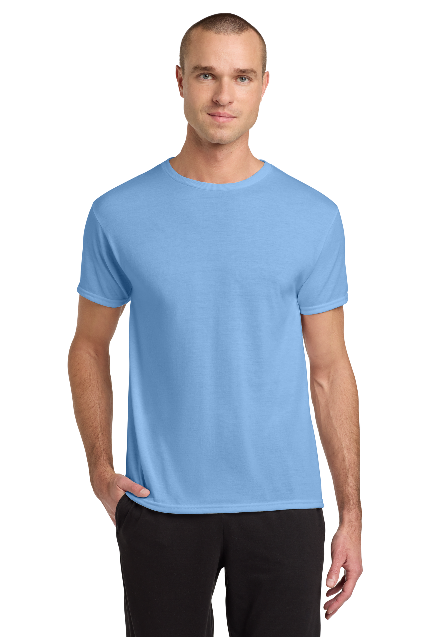 Jerzees® Dri-Power® 100% Polyester T-Shirt -Light Blue