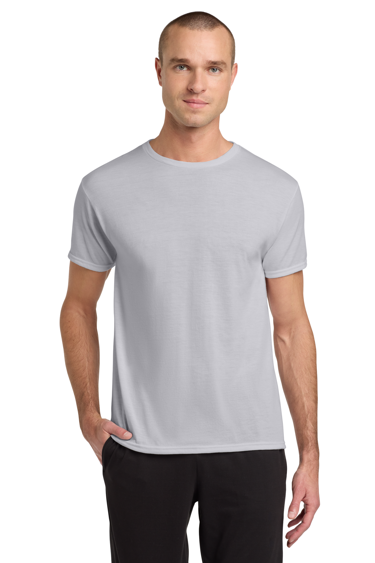 Jerzees® Dri-Power® 100% Polyester T-Shirt -Silver