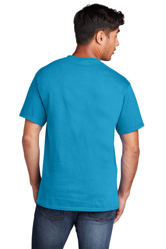 Port & Company® Core Cotton Tee - Neon Blue