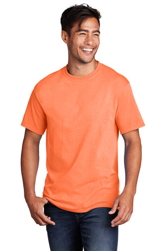 Port & Company® Core Cotton Tee - Neon Orange