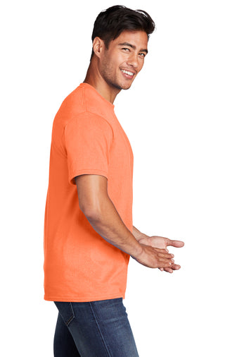 Port & Company® Core Cotton Tee - Neon Orange