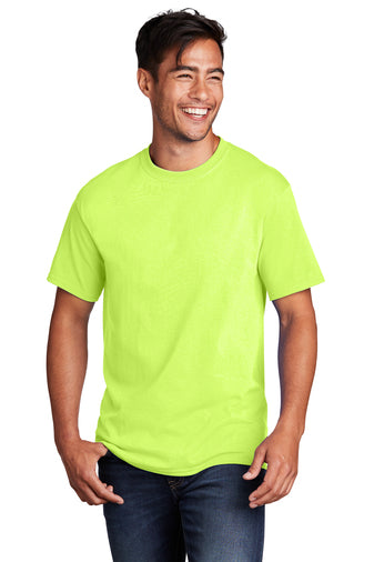 Port & Company® Core Cotton Tee - Neon Yellow