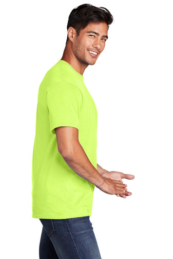 Port & Company® Core Cotton Tee - Neon Yellow