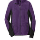 Port Authority® Women's R-Tek® Pro Fleece Full-Zip Jacket - Purple Heather/ Black