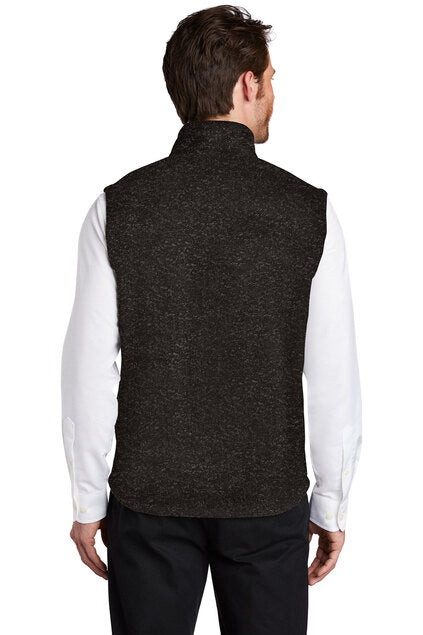 Port Authority ® Sweater Fleece Vest - Black Heather