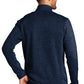 Port Authority® Sweater Fleece Jacket - River Blue Navy Heather