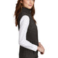 Port Authority ® Women's Sweater Fleece Vest - Black Heather