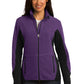 Port Authority® Women's R-Tek® Pro Fleece Full-Zip Jacket - Purple Heather/ Black