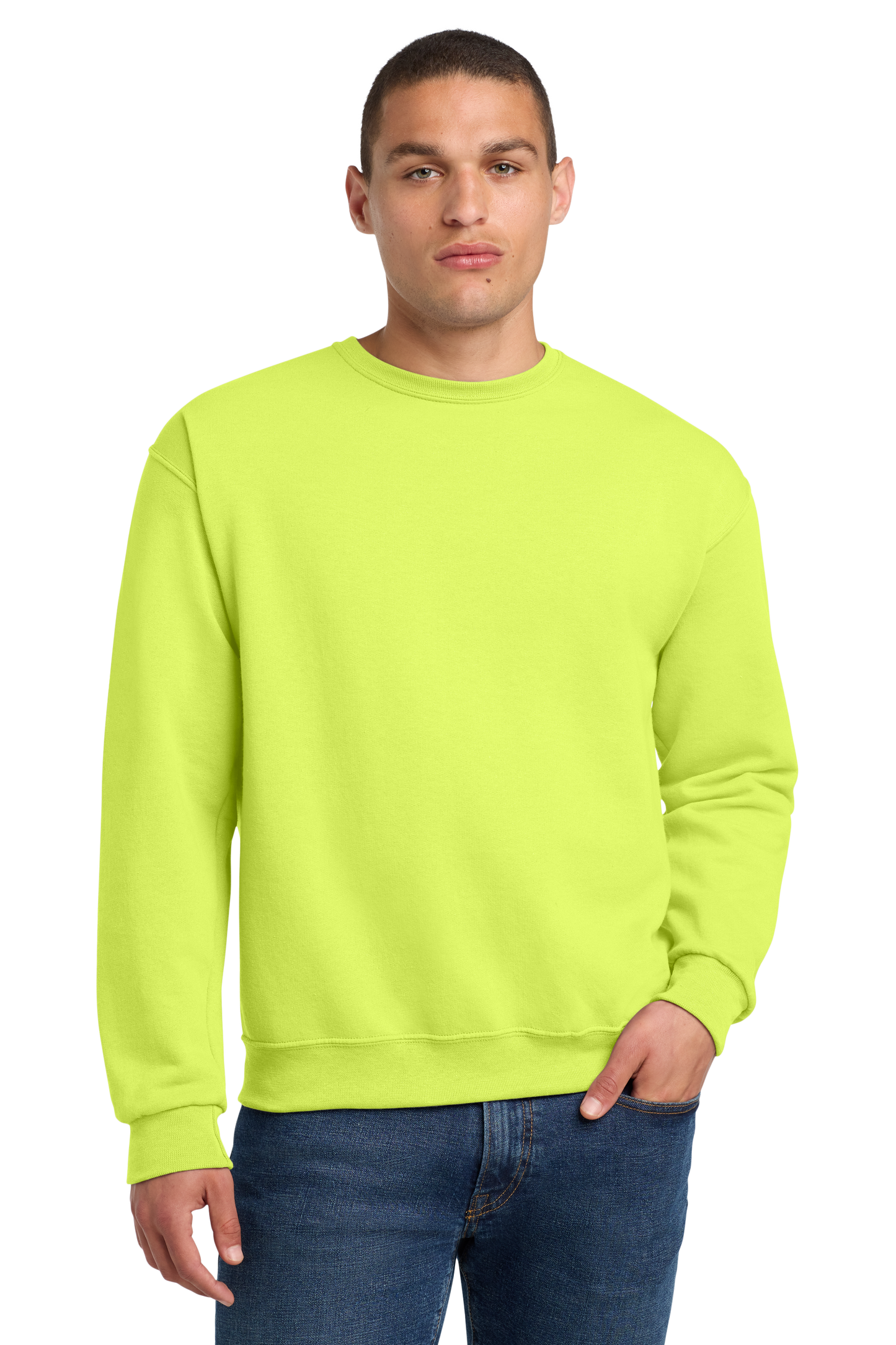 Jerzees® - NuBlend® Crewneck Sweatshirt - Safety Green