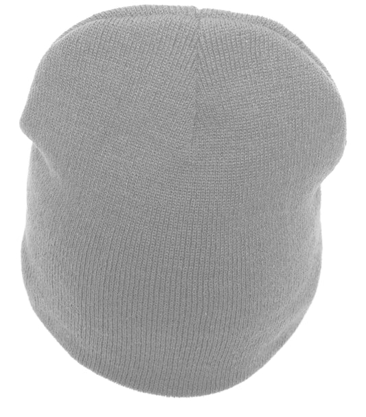 Pacific Headwear Basic Knit Beanie - Silver