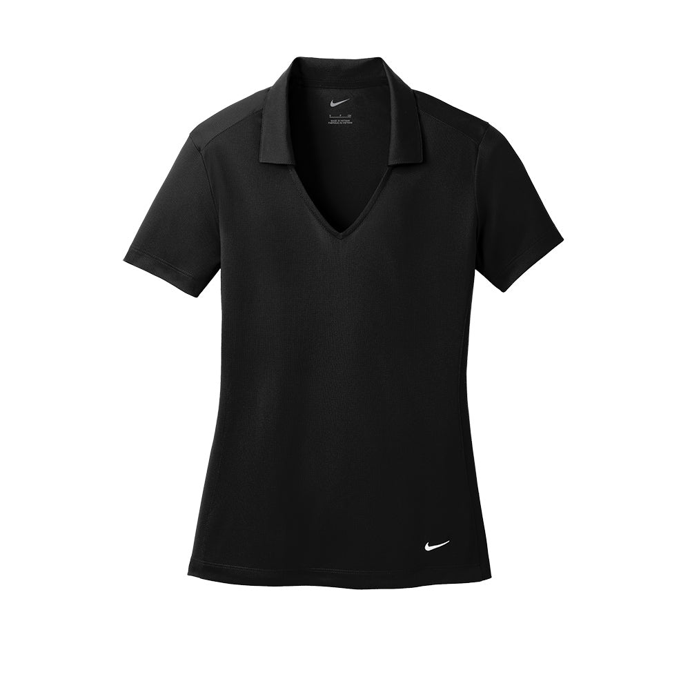 Nike Women Dri-FIT Vertical Mesh Polo - Black