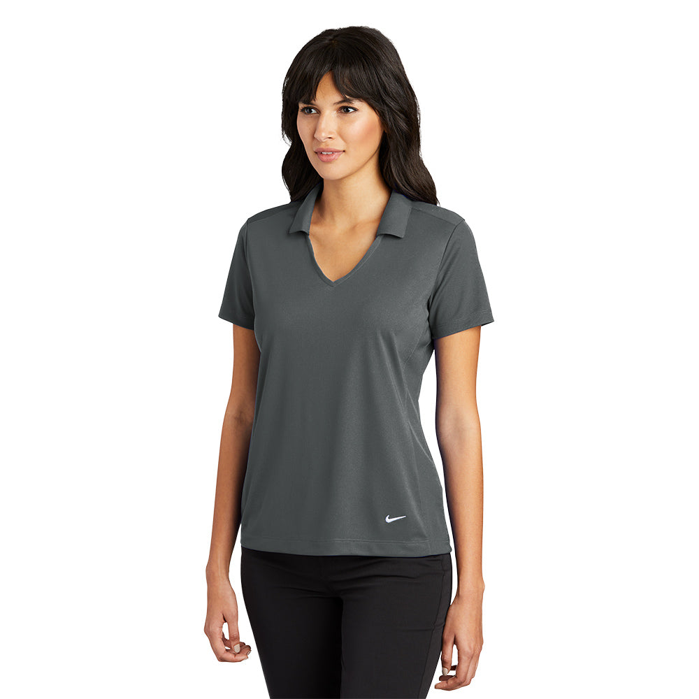 Nike Women Dri-FIT Vertical Mesh Polo - Anthracite