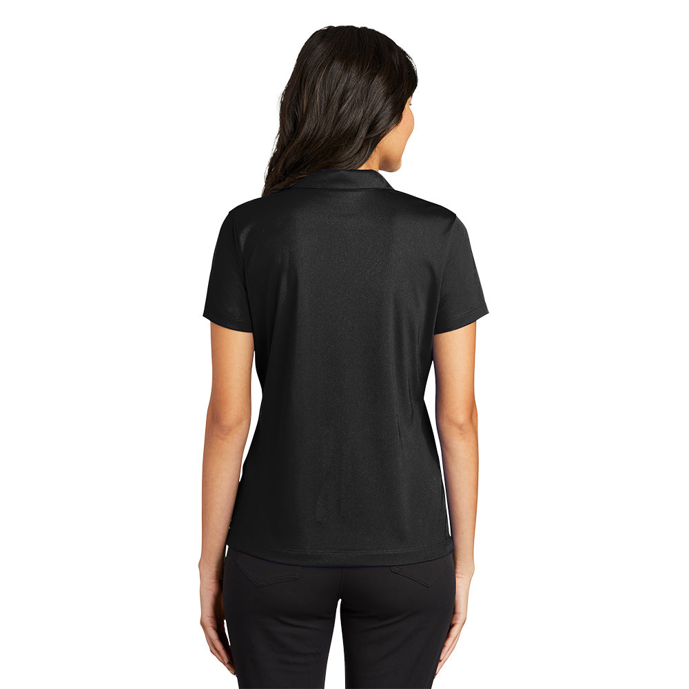 Nike Women Dri-FIT Vertical Mesh Polo - Black