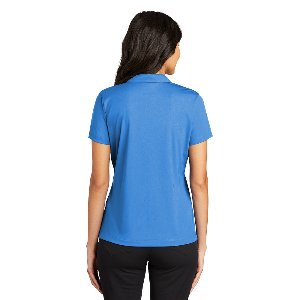 Nike Women Dri-FIT Vertical Mesh Polo - Brisk Blue