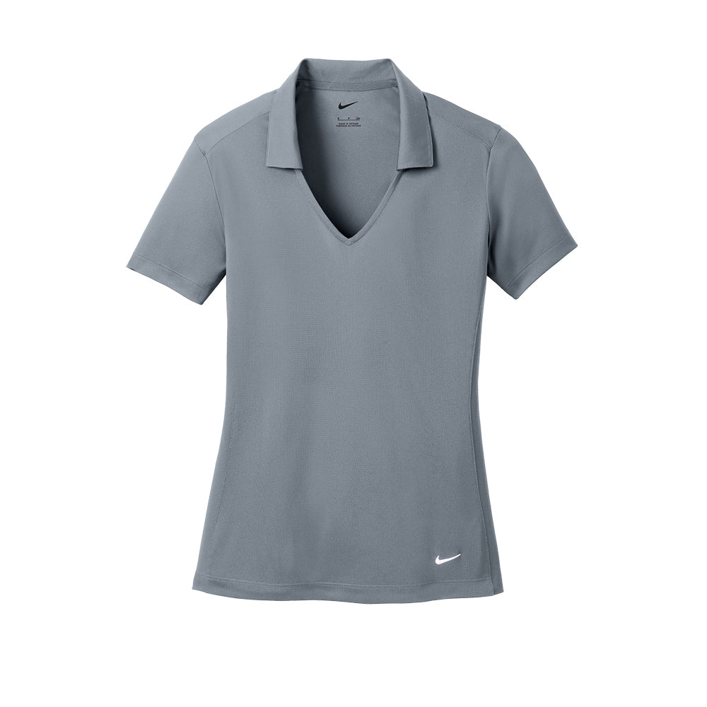 Nike Women Dri-FIT Vertical Mesh Polo - Cool Grey