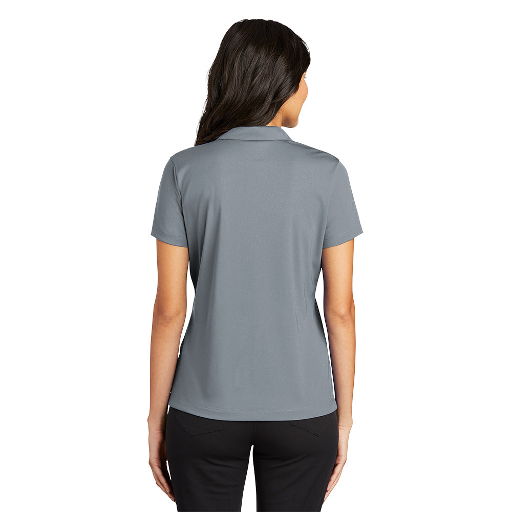 Nike Women Dri-FIT Vertical Mesh Polo - Cool Grey