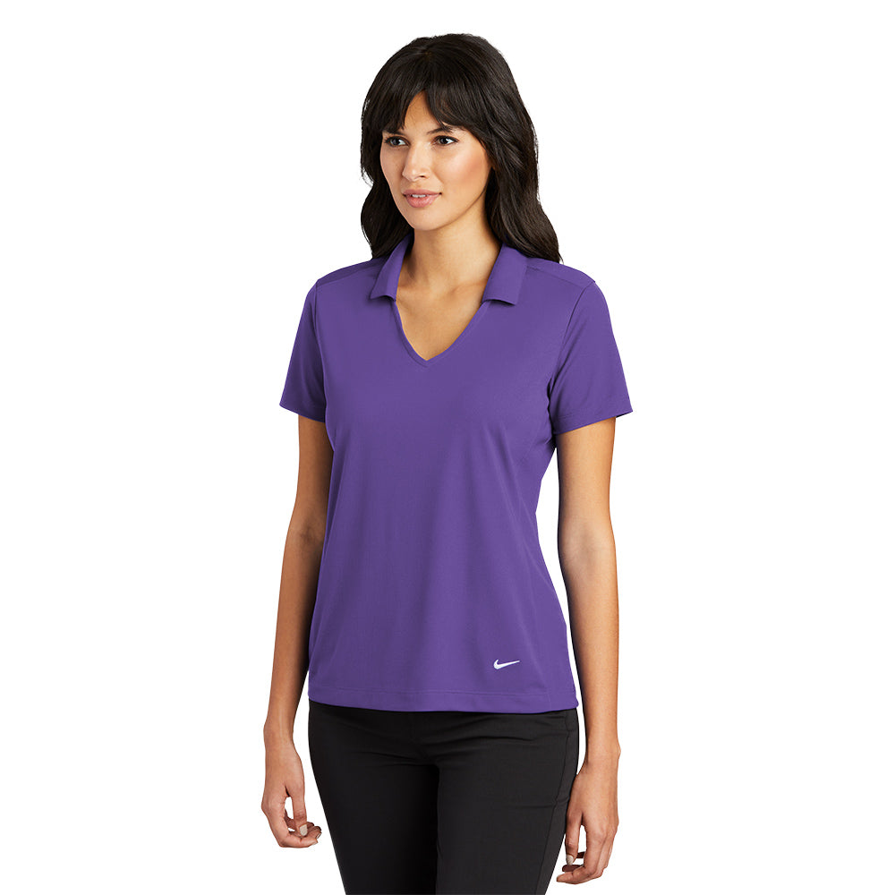 Nike Women Dri-FIT Vertical Mesh Polo - Court Purple