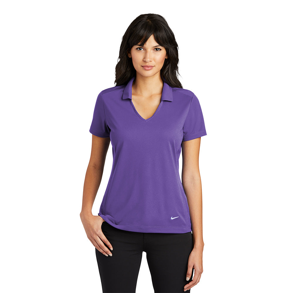 Nike Women Dri-FIT Vertical Mesh Polo - Court Purple