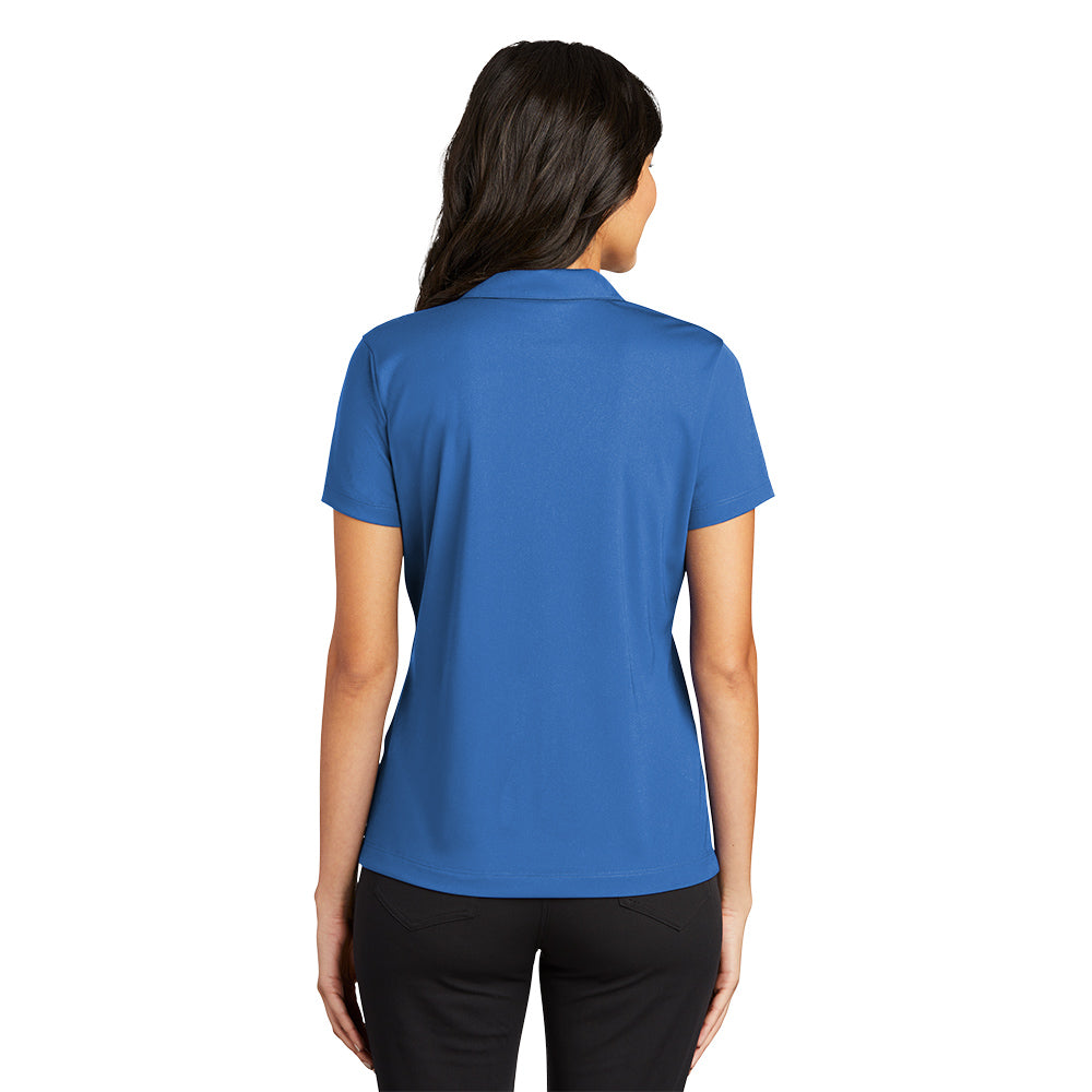 Nike Women Dri-FIT Vertical Mesh Polo - Gym Blue