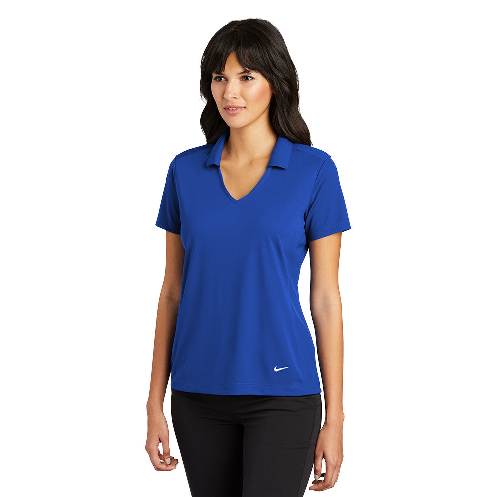 Nike Women Dri-FIT Vertical Mesh Polo - Old Royal