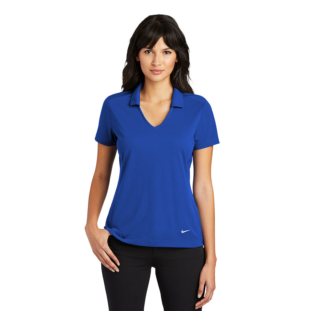 Nike Women Dri-FIT Vertical Mesh Polo - Old Royal