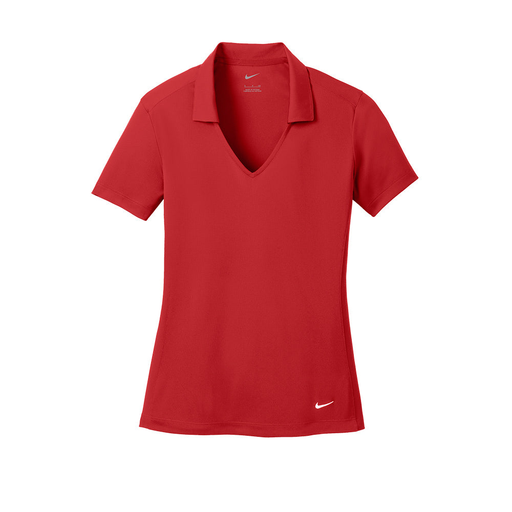 Nike Women Dri-FIT Vertical Mesh Polo - University Red