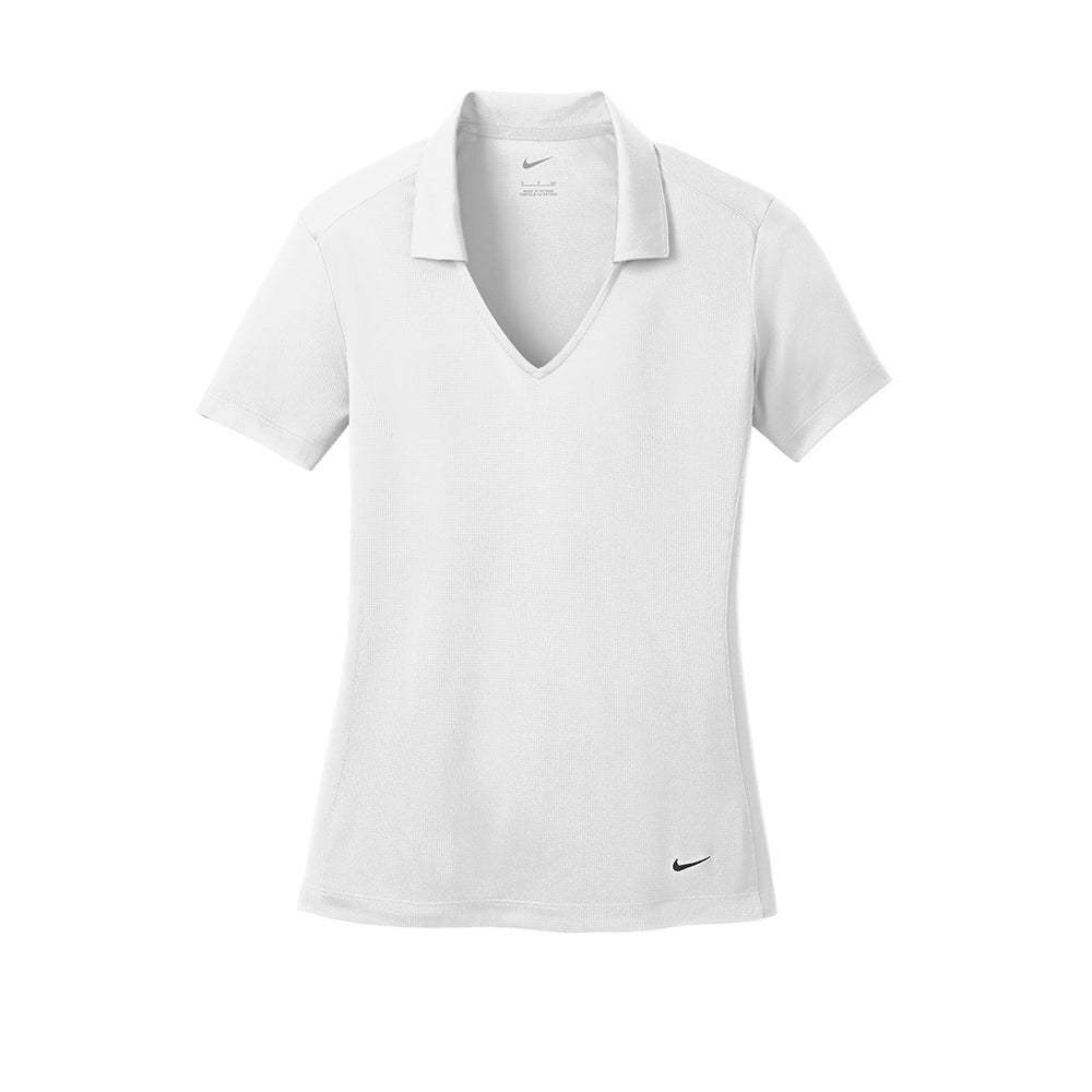 Nike Women Dri-FIT Vertical Mesh Polo - White