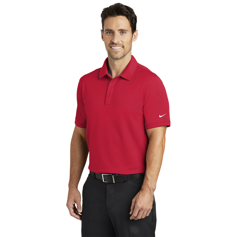 Nike Dri-FIT Solid Icon Pique Modern Fit Polo - Gym Red