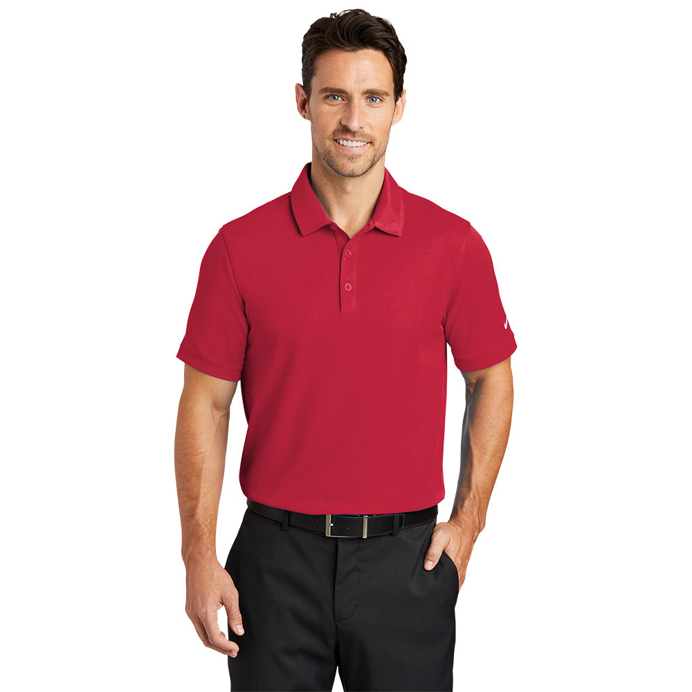 Nike Dri-FIT Solid Icon Pique Modern Fit Polo - Gym Red