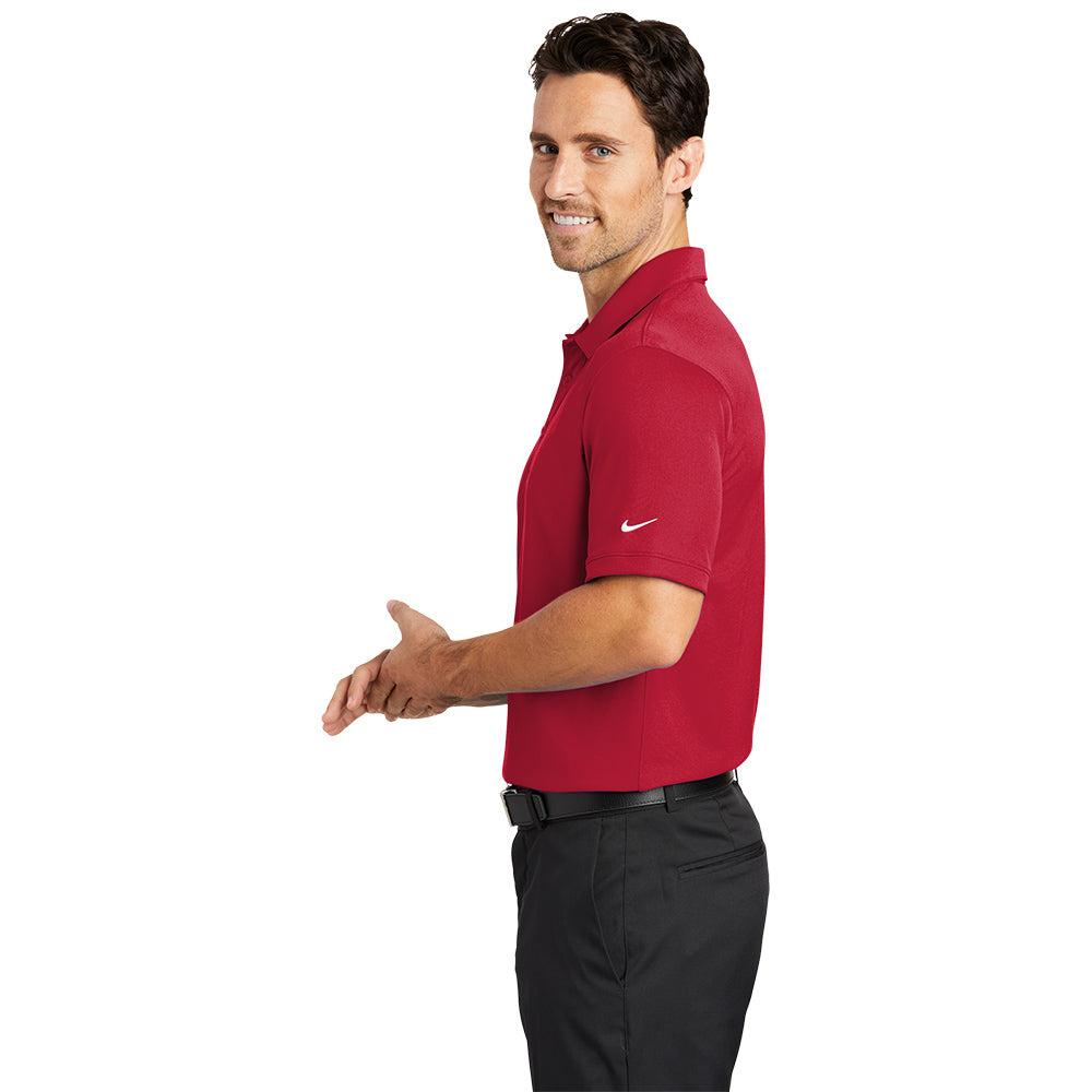 Nike Dri-FIT Solid Icon Pique Modern Fit Polo - Gym Red