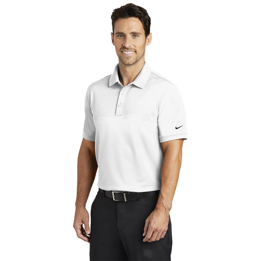 Nike Dri-FIT Solid Icon Pique Modern Fit Polo - White