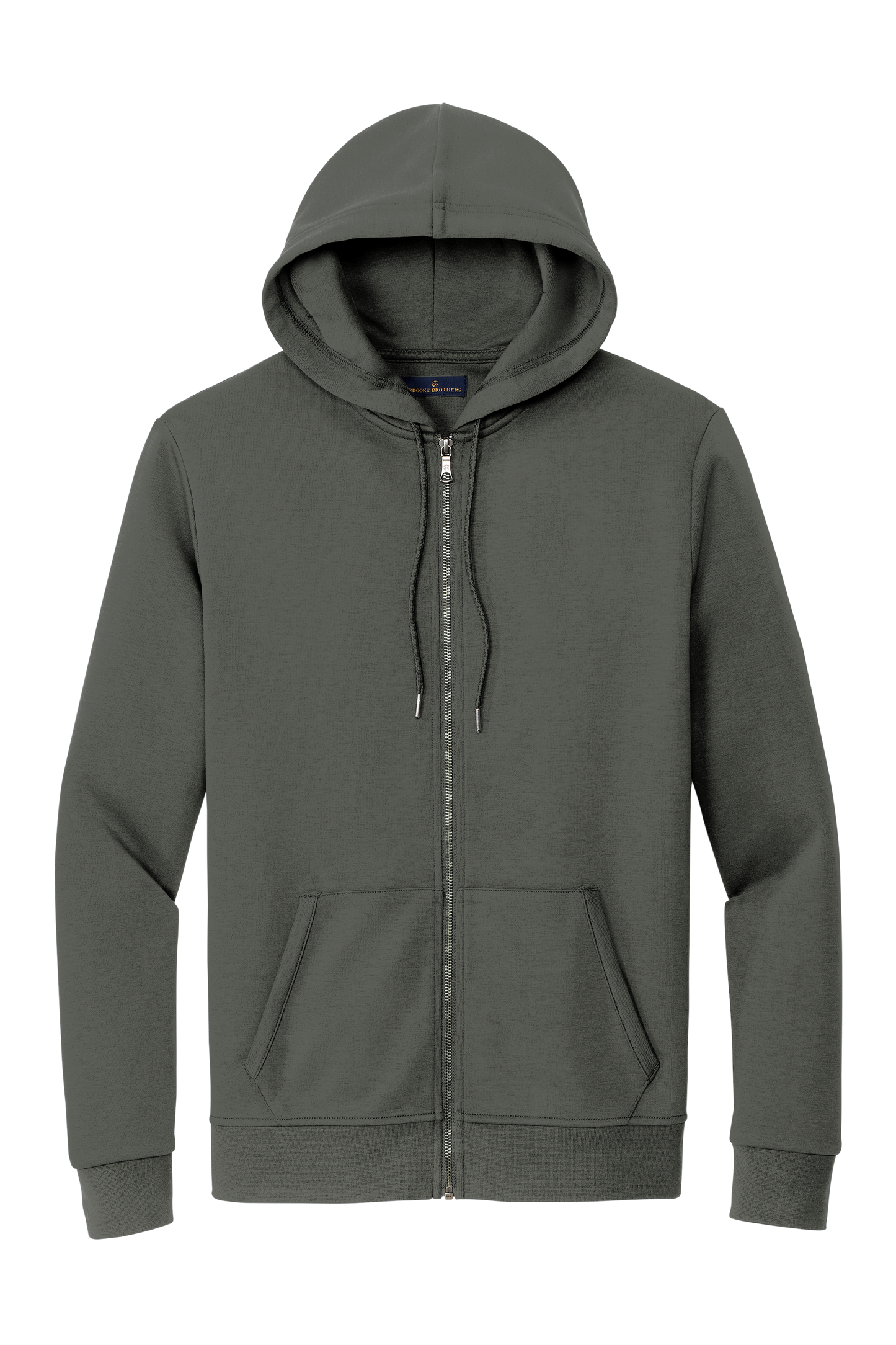 Brooks Brothers® Double-Knit Full-Zip Hoodie - Windsor Grey