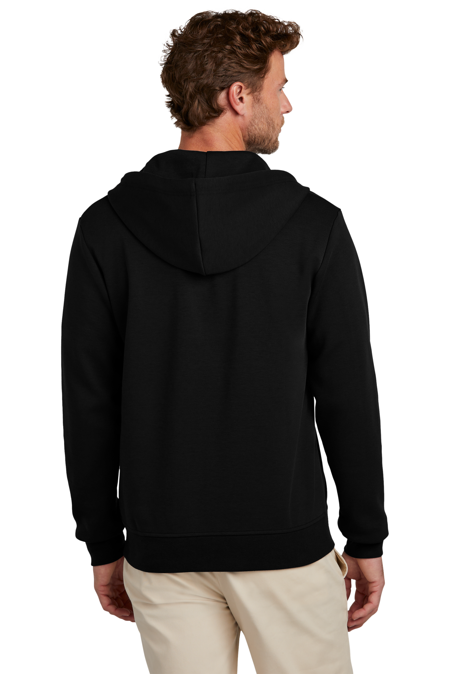 Brooks Brothers® Double-Knit Full-Zip Hoodie - Deep Black