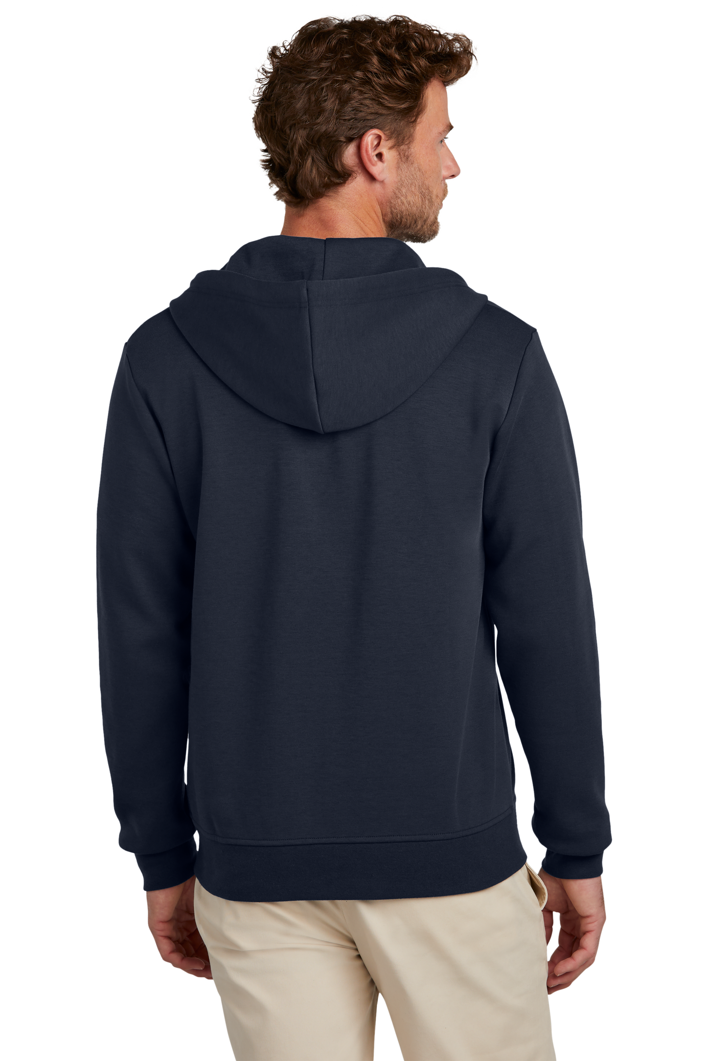 Brooks Brothers® Double-Knit Full-Zip Hoodie - Night Navy