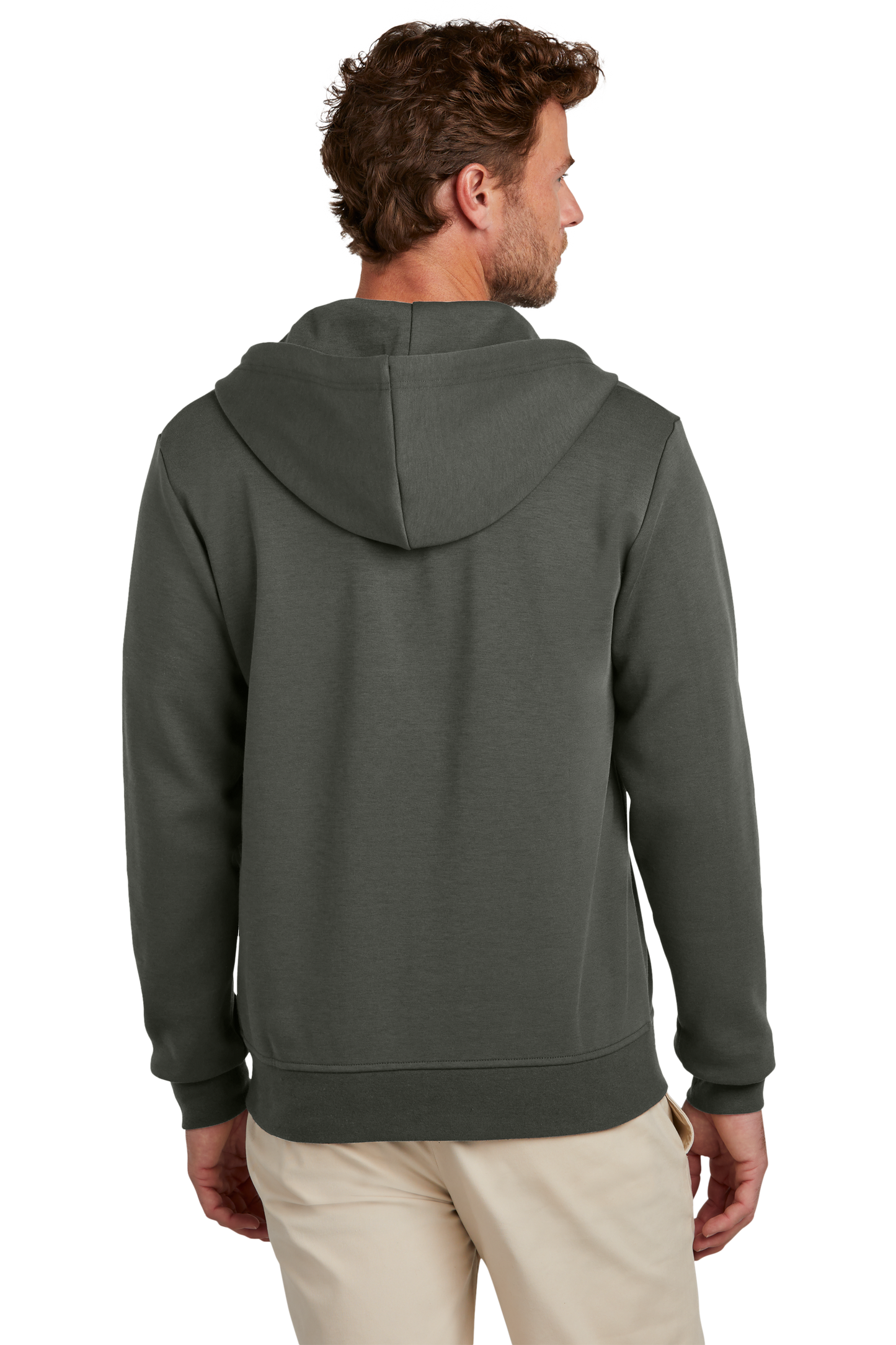 Brooks Brothers® Double-Knit Full-Zip Hoodie - Windsor Grey