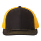 Richardson 112 Trucker Hat - Black / Gold