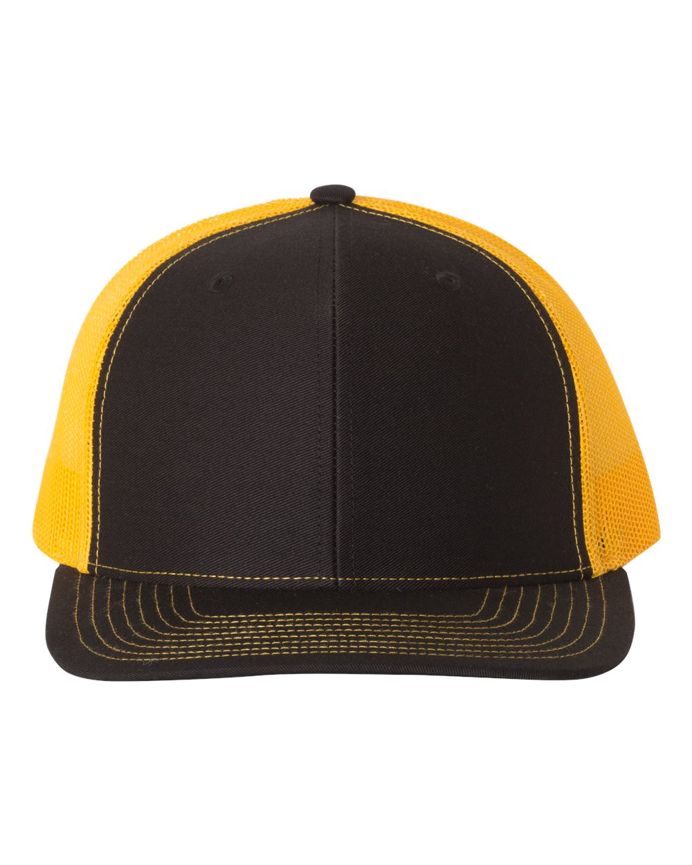 Richardson 112 Trucker Hat - Black / Gold