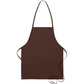 Deluxe Bib Apron (two pockets) - Brown