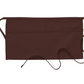 Deluxe Pocket Waist Apron (two pockets) - Brown