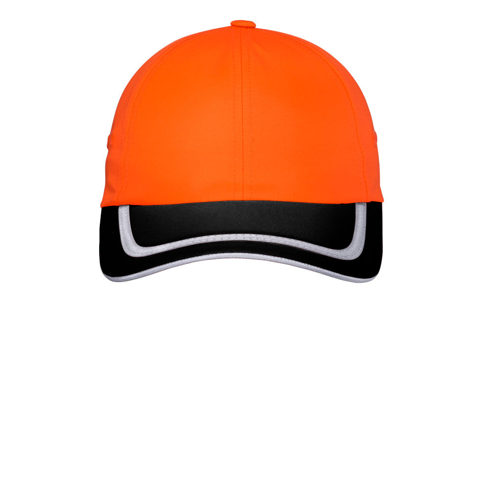 Port Authority® Enhanced Visibility Cap - Safety Orange / Black