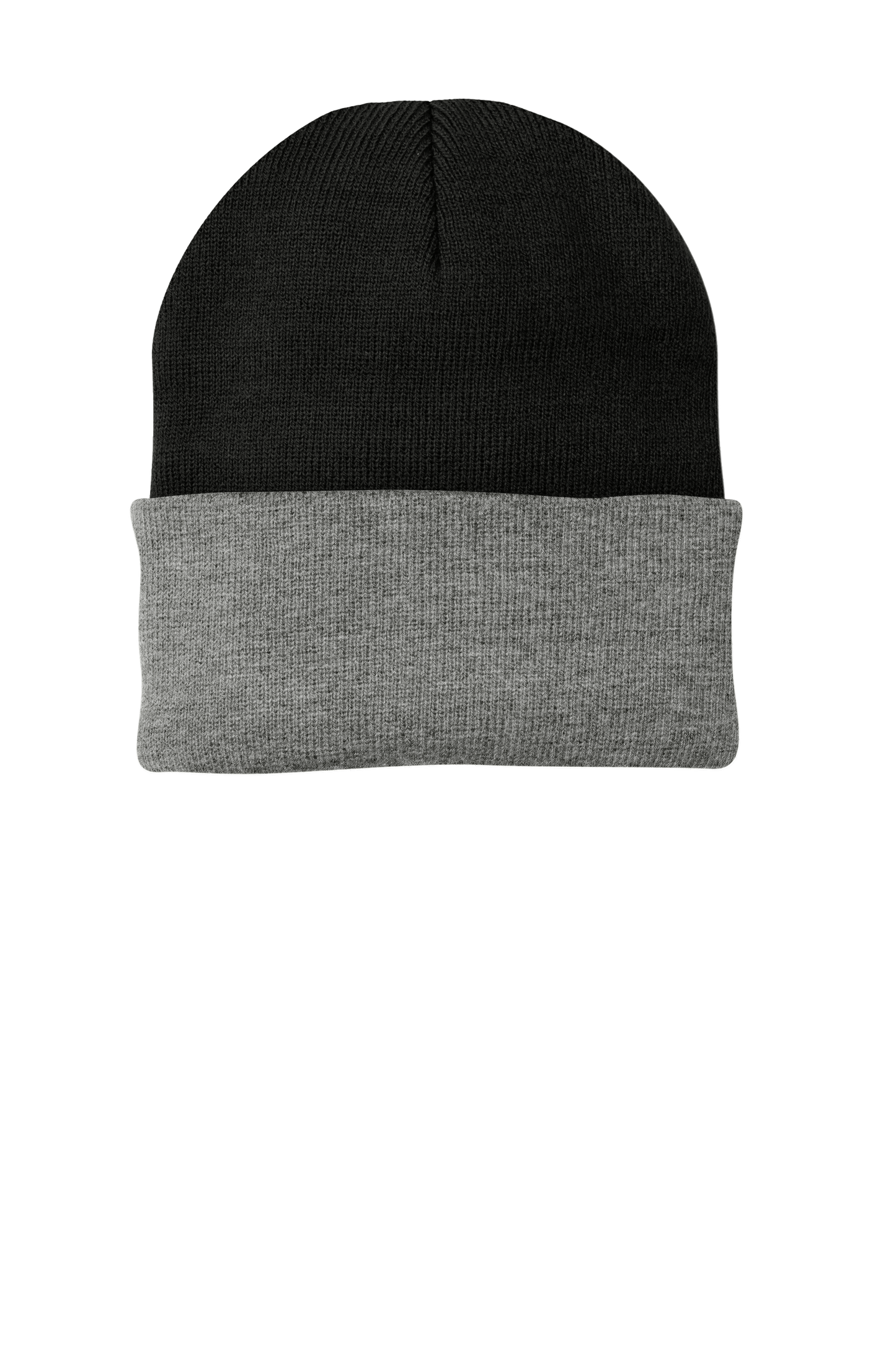 Port & Company® - Knit Cap - Black / Athletic Oxford