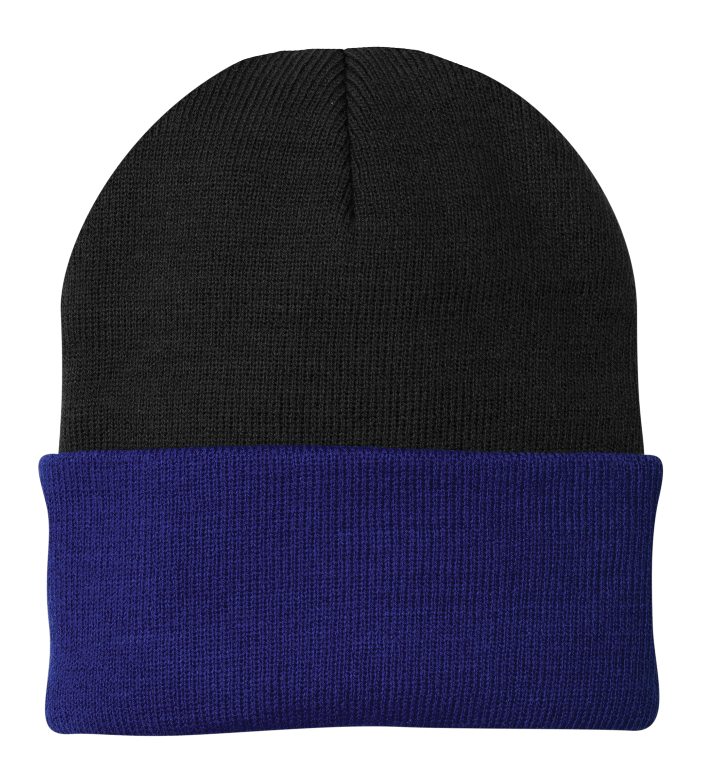 Port & Company® - Knit Cap - Black / Athletic Royal