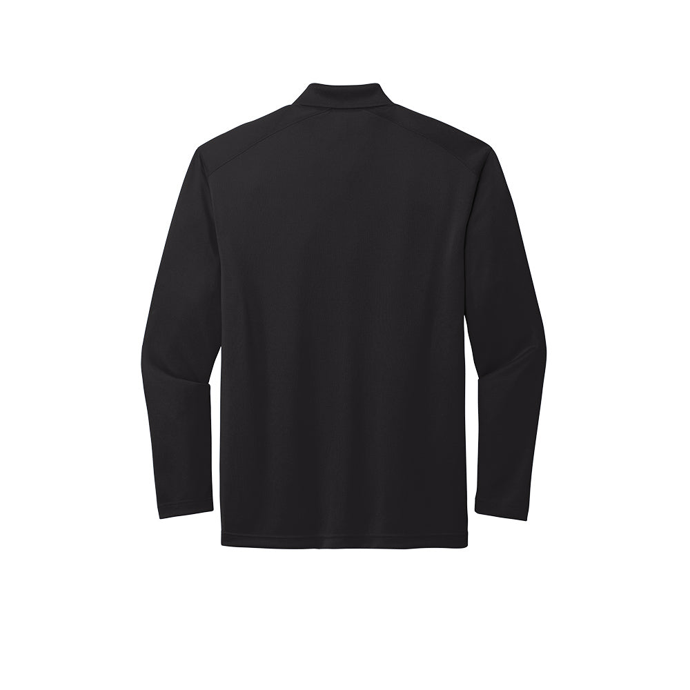 CornerStone® Select Lightweight Snag-Proof Long Sleeve Polo - Black