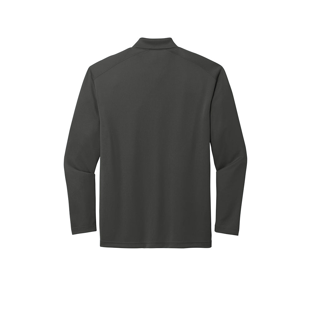 CornerStone® Select Lightweight Snag-Proof Long Sleeve Polo - Charcoal