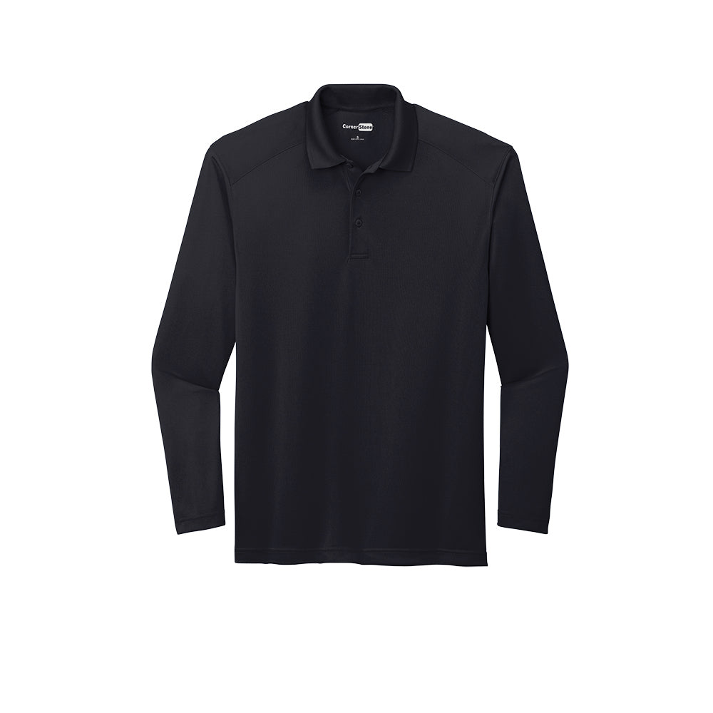 CornerStone® Select Lightweight Snag-Proof Long Sleeve Polo - Dark Navy